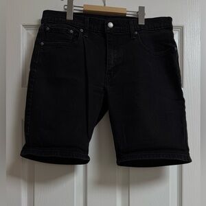 Levi's 405 // Black Denim Jean Shorts // W33